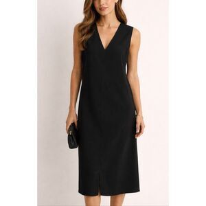 Divina black classic dress made in Italy size 10